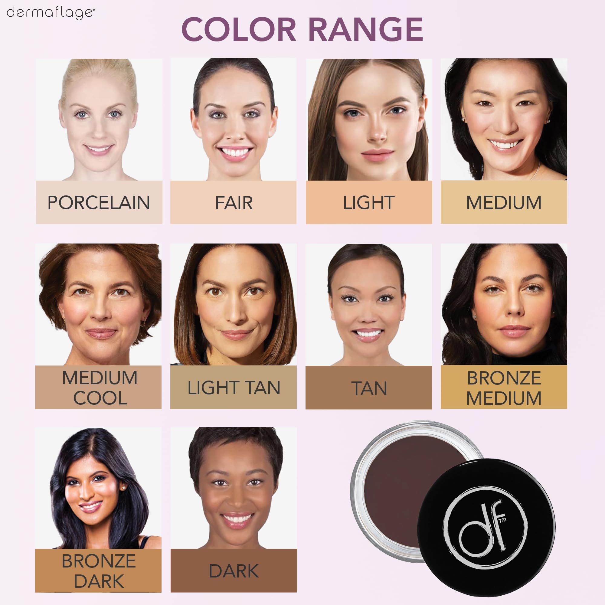 Amazon.com : Dermaflage Waterproof Concealer Cream (Deep
